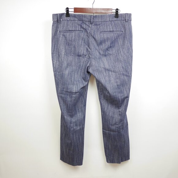 EXPRESS Women's 14 Blue & Red LOT OF 2 PAIRS Slacks Columnist Fit ankle pants - Picture 6 of 14